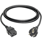 Tripp Lite 8ft 2-Prong Computer Power Cord European Cable C19 to SCHUKO CEE 7/7 Plug 16A 8' - P050-008