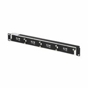 N484-01U-MINI_Tripp Lite by Eaton High-Density Copper/Fiber Enclosure Mini Panel, 1U, 4-Cassette Capacity