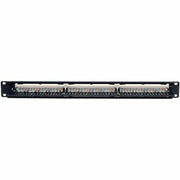 Tripp Lite 24-Port Cat5e Cat5 Rackmount Patch Panel 568B 110 Punch 1URM - N052-024