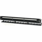 Tripp Lite 24-Port Cat5e Cat5 Rackmount Patch Panel 568B 110 Punch 1URM - N052-024