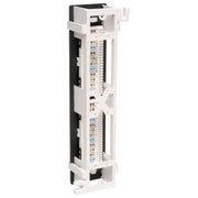 Tripp Lite 12-Port Cat5e Cat5 Wall Mount Patch Panel 568B 110 Punch TAA - N050-012