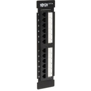 Tripp Lite 12-Port Cat5e Cat5 Wall Mount Patch Panel 568B 110 Punch TAA - N050-012