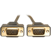 P512-010_Tripp Lite 10ft VGA Monitor Gold Cable Molded Shielded HD15 M/M 10'