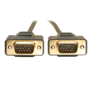 P512-010_Tripp Lite 10ft VGA Monitor Gold Cable Molded Shielded HD15 M/M 10'