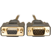 P510-010_Tripp Lite 10ft VGA Monitor Extension Gold Cable Shielded HD15 M/F 10'