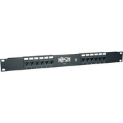 Tripp Lite 12-Port Cat5e Cat5 Rackmount Patch Panel 568B 110 Punch 1URM TAA - N052-012