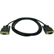 P454-006_Tripp Lite 6ft Null Modem Serial DB9 RS232 Cable Adapter Gold M/F 6'
