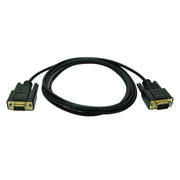 P454-006_Tripp Lite 6ft Null Modem Serial DB9 RS232 Cable Adapter Gold M/F 6'