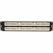 Tripp Lite 48-Port Cat5e Cat5 Rackmount Patch Panel 568B 110 Punch 2URM TAA - N052-048