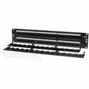 Tripp Lite 48-Port Cat5e Cat5 Rackmount Patch Panel 568B 110 Punch 2URM TAA - N052-048