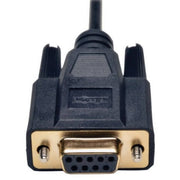 Tripp Lite 6ft Null Modem Serial RS232 Cable Adapter DB9 to BD25 F/M 6' - P456-006
