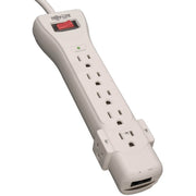 Tripp Lite Surge Protector Power Strip 120V 7 Outlet RJ11 6' Cord 1080 Joules - 7 x NEMA 5-15R - 1800 VA - 1080 J - 120 V AC Input - 120 V AC Output