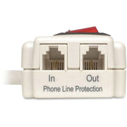 Tripp Lite TLP604TEL Protect It! 6-Outlet Surge Protector (Telephone & DSL Protection, 4ft Cord) - TLP604TEL