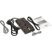 Tripp Lite by Eaton 8-Outlet TV/Modem Surge Protector - TLP810NET