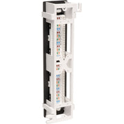 Tripp Lite 12-Port Cat6 Cat5 Patch Panel Wall Mount Vertical 110 RJ45 TAA - N250-012