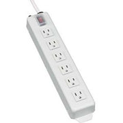 Tripp Lite Power Strip 120V 5-15R 6 Outlet Metal 15' Cord 5-15P - NEMA 5-15P - 6 NEMA 5-15R - 15ft - TLM615NC