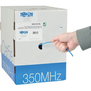 Tripp Lite series Cat5e 350 MHz Bulk Solid-Core PVC Cable, Blue, 1000 ft., TAA - N022-01K-BL