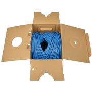 Tripp Lite series Cat5e 350 MHz Bulk Solid-Core PVC Cable, Blue, 1000 ft., TAA - N022-01K-BL