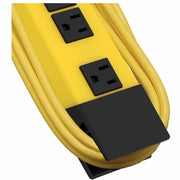 Tripp Lite Safety Surge Protector Strip 120V 6 Outlet 15' Cord OSHA - Receptacles: 6 x NEMA 5-15R - 2700J - TLM615SA