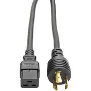 Tripp Lite 10ft Power Cord Extension Cable L5-20P to C19 for Servers Heavy Duty 20A 12AWG 10' - P045-010