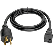 Tripp Lite 10ft Power Cord Extension Cable L6-20P to C19 for PDU/UPS Heavy Duty 20A 12AWG 10' - P040-010