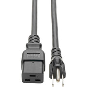 P034-010_Tripp Lite 10ft Power Cord Cable 5-15P to C19 Heavy Duty 15A 14AWG 10'