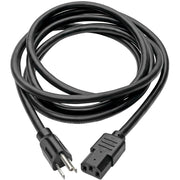 Tripp Lite 10ft Computer Power Cord Cable 5-15P to C13 Heavy Duty 15A 14AWG 10' - P007-010