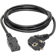 Tripp Lite 6ft 2-Prong Computer Power Cord European Cable C13 to SCHUKO CEE 7/7 Plug 10A 6' - P054-006