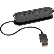 Tripp Lite by Eaton 4-Port USB 2.0 Hi-Speed Ultra-Mini Hub with Power Adapter - U222-004-R