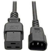 P047-002_Tripp Lite 2ft Power Cord Extension Cable C19 to C14 Heavy Duty 15A 14AWG 2'