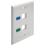 Tripp Lite by Eaton N042-001-WH 2-Socket Faceplate - N042-001-WH