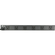 Tripp Lite Power Strip Rackmount Metal 120V 5-15R Right Angle 12 Outlet 1U - RS-1215-RA