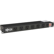 Tripp Lite Power Strip Rackmount Metal 120V 5-15R Right Angle 12 Outlet 1U