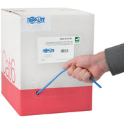 Tripp Lite series N224-01K-BL Cat6 Gigabit Bulk Solid-Core Plenum-Rated CMP Cable, Blue, 1000 ft. - N224-01K-BL