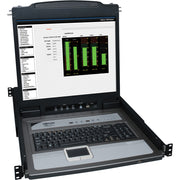 B020-U08-19-K_Tripp Lite NetDirector Console RM LCD KVM Switch with 8 Cables - Steel Housing