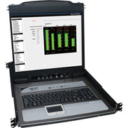 B020-U16-19-K_Tripp Lite NetDirector Console RM LCD KVM Switch with 8 Cables - Steel Housing