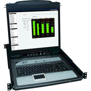 B020-U16-19-K_Tripp Lite NetDirector Console RM LCD KVM Switch with 8 Cables - Steel Housing