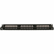 Tripp Lite 48-Port Cat6 Cat5 Patch Panel High Density 110 Punch down Rackmount 1URM TAA - N252-048-1U