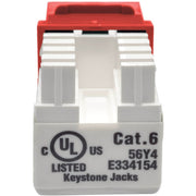 Tripp Lite by Eaton N238-001-RD 110 Style Punch Down Keystone Jack - N238-001-RD