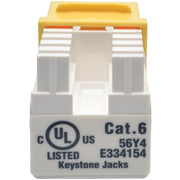 Tripp Lite by Eaton N238-001-YW Cat6 110-punch Down Keystone Jack - N238-001-YW