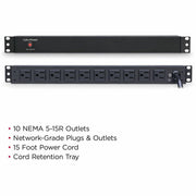 CyberPower PDU15B10R 10-Outlets PDU - PDU15B10R