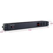 CyberPower Metered PDU15M2F8R 10-Outlets PDU - PDU15M2F8R