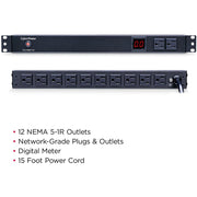 CyberPower PDU15M2F10R 12-Outlets PDU - PDU15M2F10R