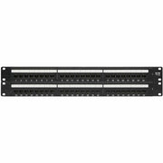 Tripp Lite 48-Port Cat6 Cat5 Patch Panel Rackmount 110 Punch Down RJ45 Ethernet 1URM 568B - N252-048