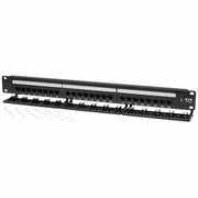 Tripp Lite 24-Port Cat6 Cat5 Patch Panel Rackmount 110 Punch Down RJ45 Ethernet 1URM - N252-024