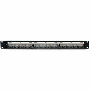 Tripp Lite 24-Port Cat6 Cat5 Patch Panel Rackmount 110 Punch Down RJ45 Ethernet 1URM - N252-024