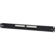 Tripp Lite 12-Port Cat6 Cat5 Patch Panel 568B 110 Punch Down Rackmount RJ45 1URM TAA