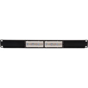 Tripp Lite 12-Port Cat6 Cat5 Patch Panel 568B 110 Punch Down Rackmount RJ45 1URM TAA - N252-012