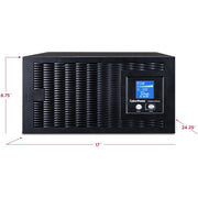 CyberPower Smart App Sinewave PR5000LCDRTXL5U 5000 VA Rack-mountable UPS - PR5000LCDRTXL5U