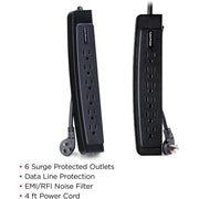 CyberPower Home Office 6050S 6-Outlets Surge Suppressor - 6050S